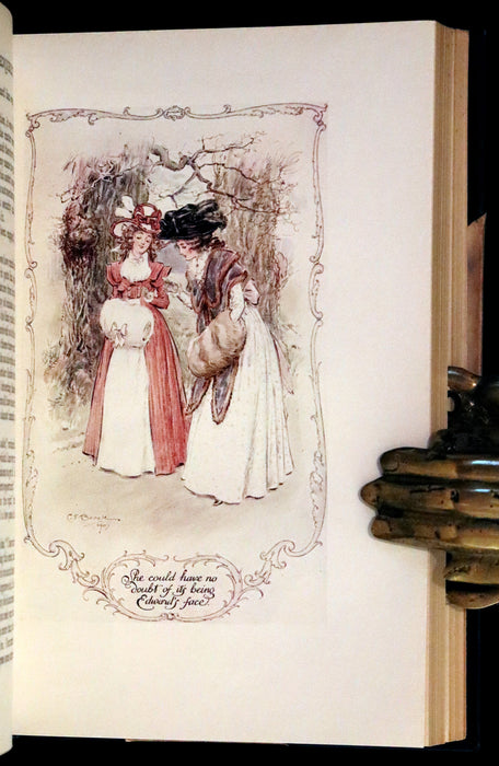 1922 Rare Book - Sense and Sensibility by Jane Austen, illustrated by Charles E. Brock.