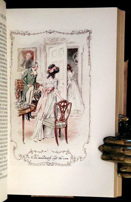 1922 Rare Book - Sense and Sensibility by Jane Austen, illustrated by Charles E. Brock.