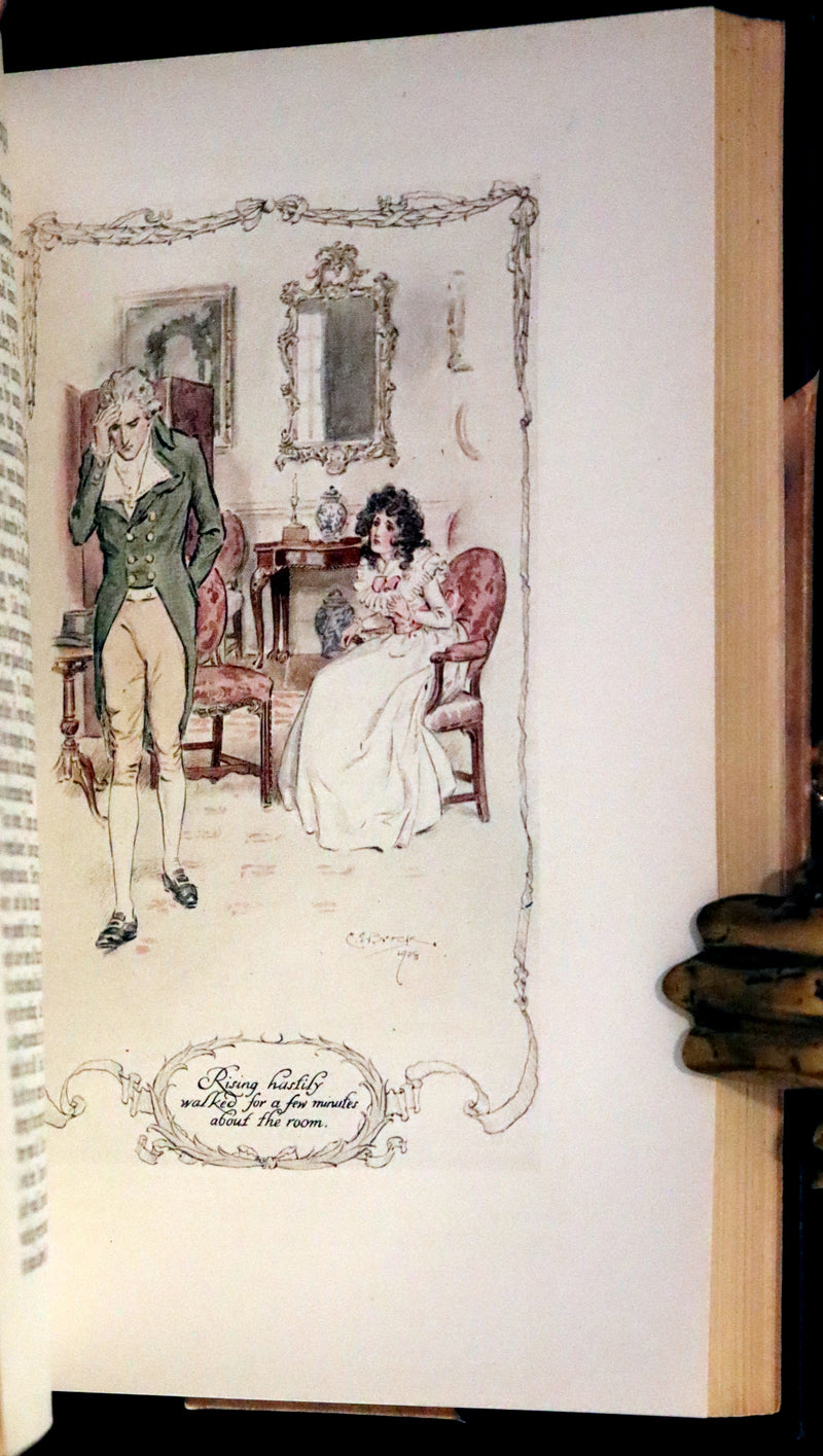 1922 Rare Book - Sense and Sensibility by Jane Austen, illustrated by Charles E. Brock.