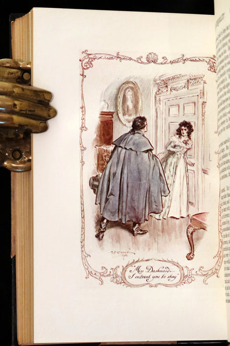 1922 Rare Book - Sense and Sensibility by Jane Austen, illustrated by Charles E. Brock.