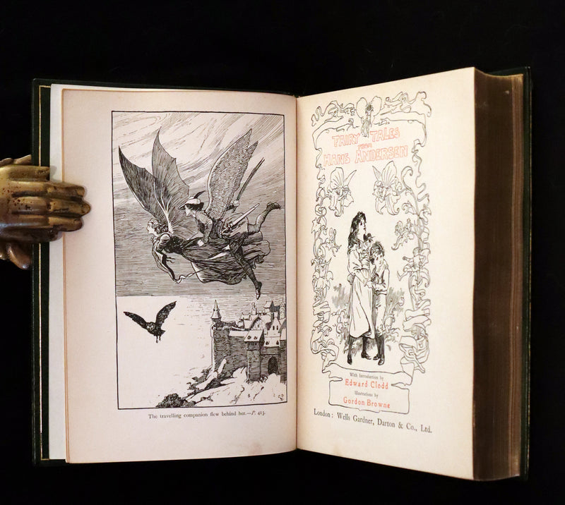 1919 Rare Edition bound by Asprey - Hans Andersen Fairy Tales illustrated by Gordon Browne.