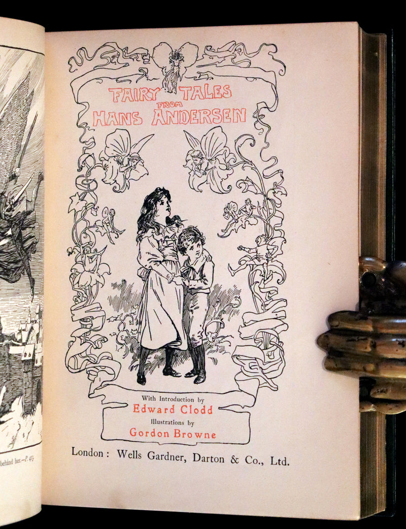 1919 Rare Edition bound by Asprey - Hans Andersen Fairy Tales illustrated by Gordon Browne.