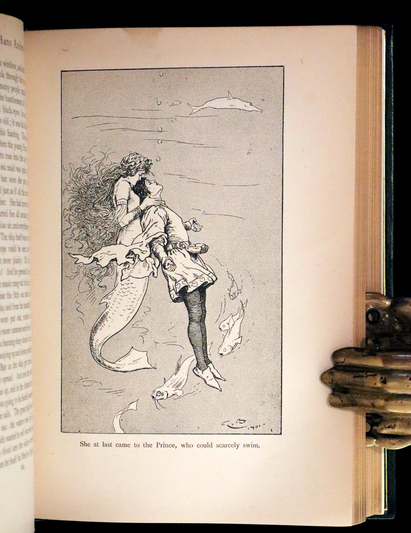 1919 Rare Edition bound by Asprey - Hans Andersen Fairy Tales illustrated by Gordon Browne.