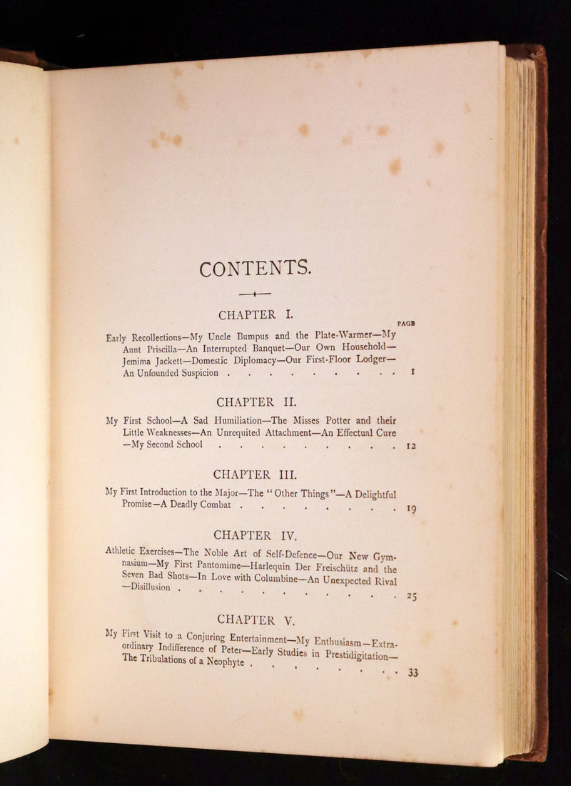 1885 First Edition - CONJURER Dick or, The Adventures of a Young WIZARD by Professor Hoffmann.
