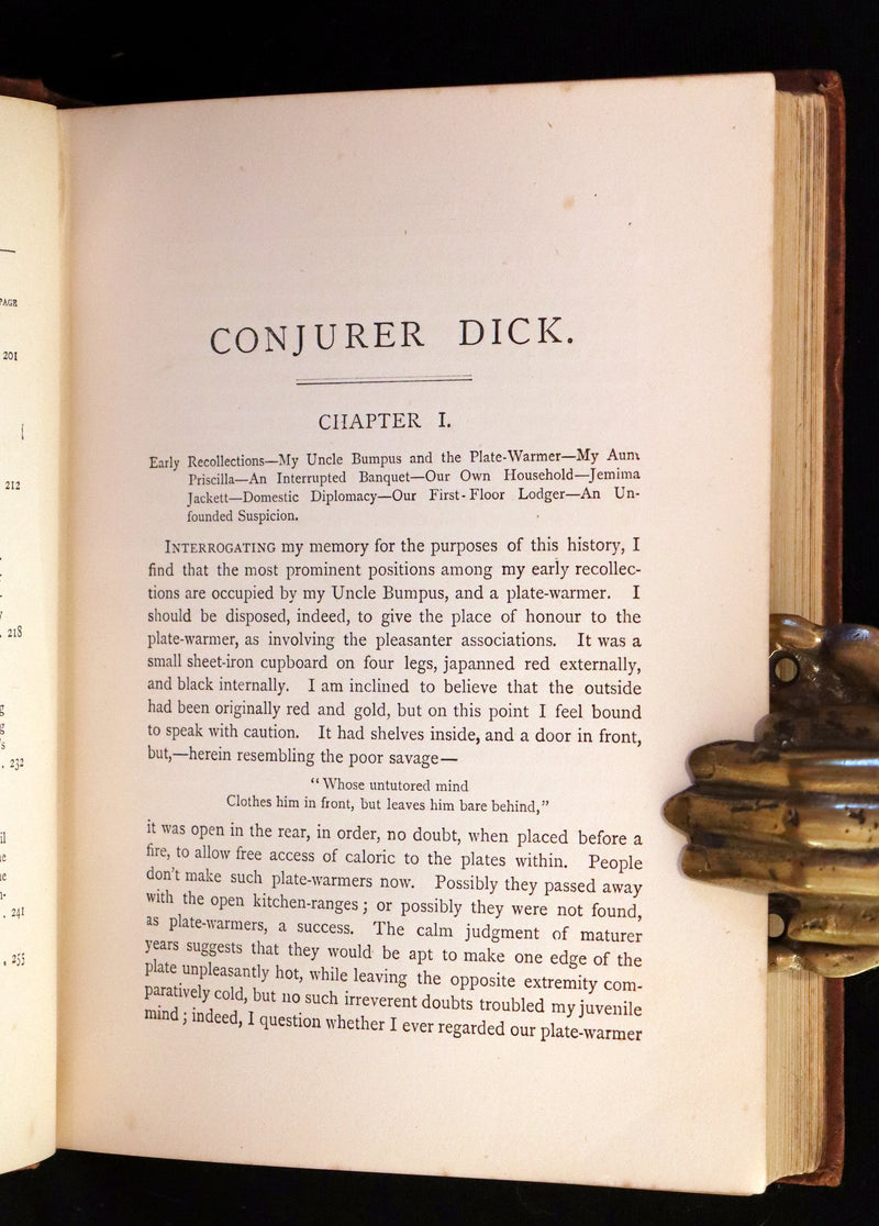 1885 First Edition - CONJURER Dick or, The Adventures of a Young WIZARD by Professor Hoffmann.