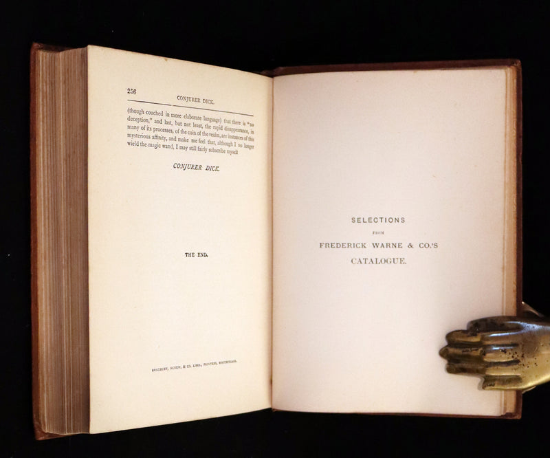 1885 First Edition - CONJURER Dick or, The Adventures of a Young WIZARD by Professor Hoffmann.