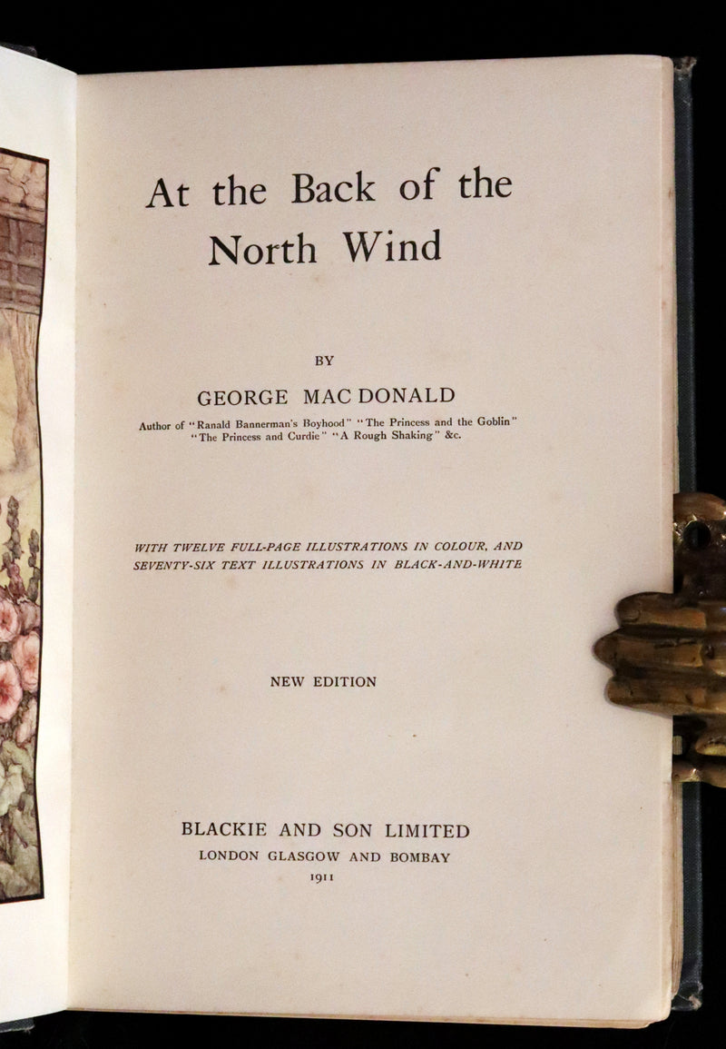 1911 Rare Edition - AT THE BACK OF THE NORTH WIND by George MacDonald.