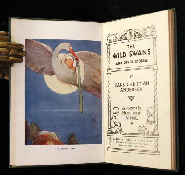 1920 Scarce Edition - The Wild Swans and Other Stories by Andersen illustrated by Mabel Lucie Attwell.