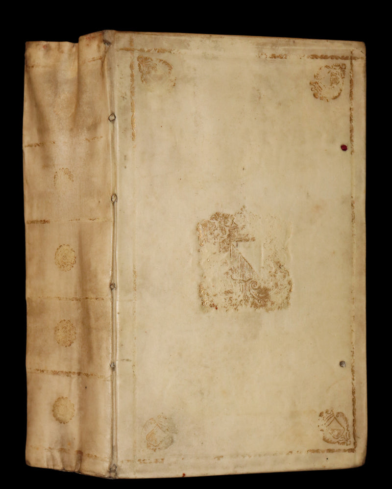 1751 Rare Vellum Latin Book - Lives of the Twelve Caesars by Suetonius. Illustrated.