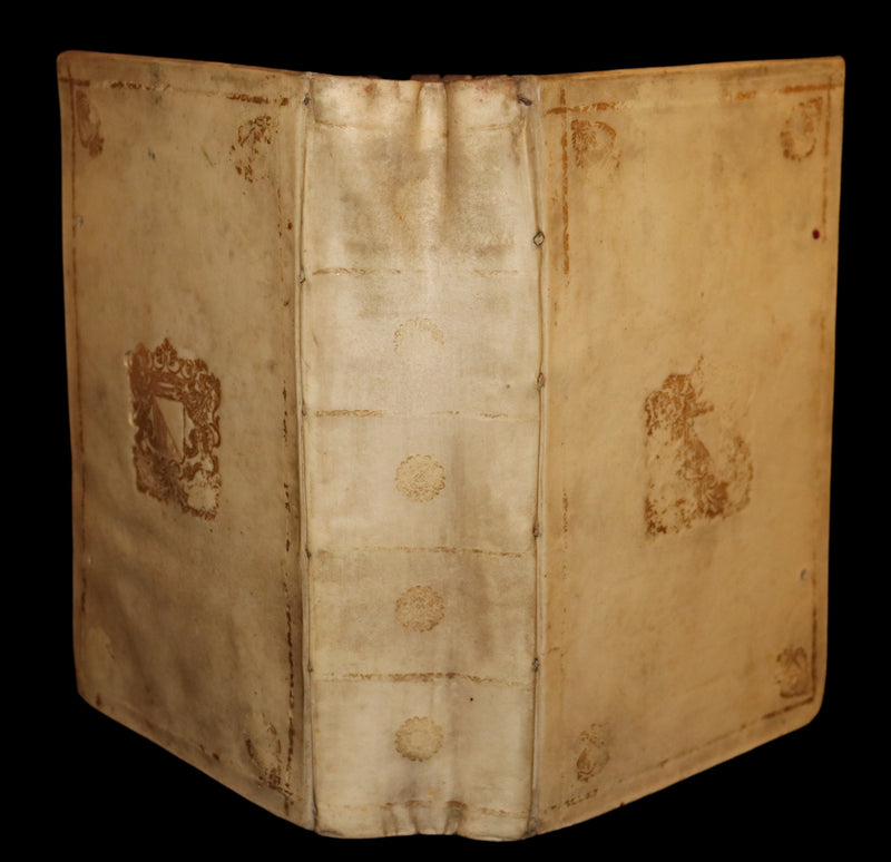 1751 Rare Vellum Latin Book - Lives of the Twelve Caesars by Suetonius. Illustrated.