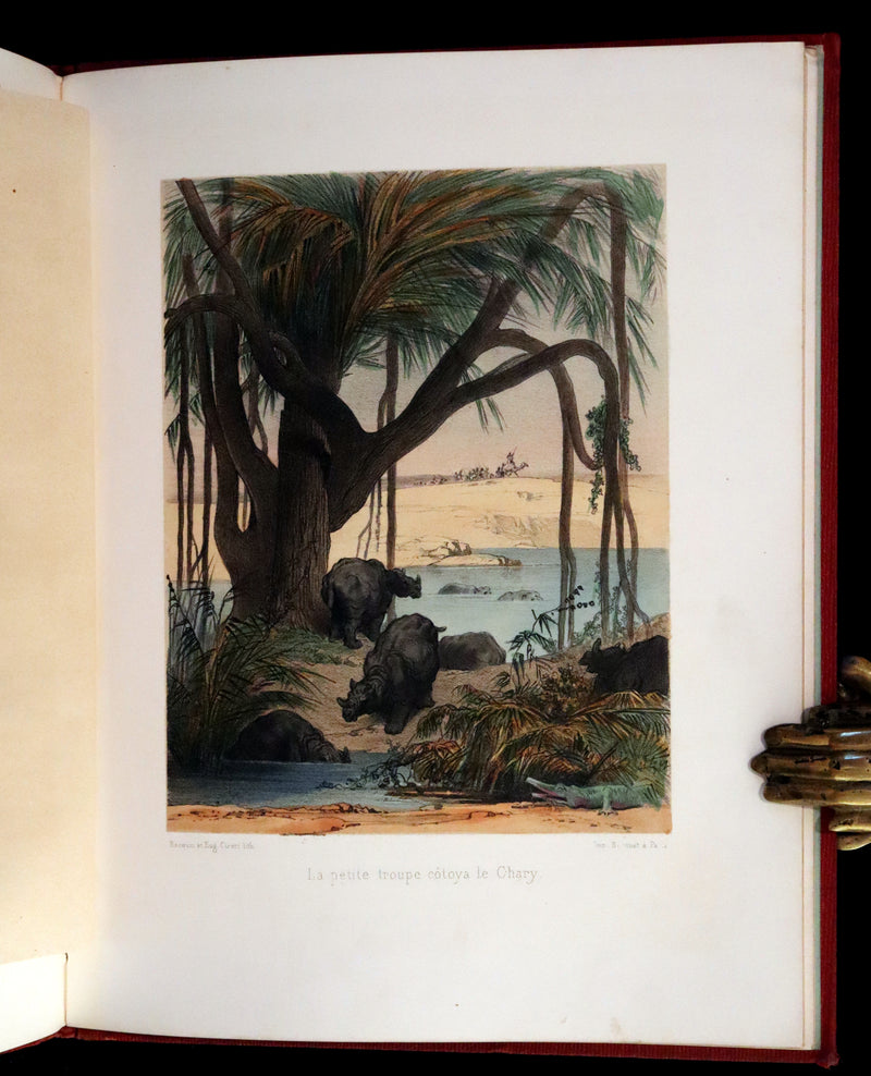 1870 Rare French Ballooning Book - Adventures of Paul Abducted by a Balloon (Aventures de Paul enlevé par un ballon).