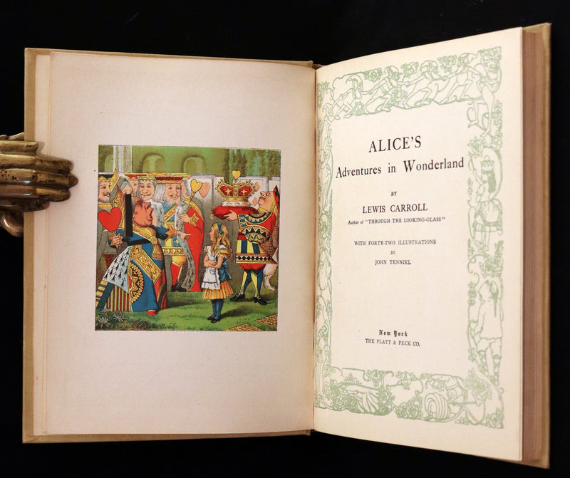 1900 Rare Platt & Peck Edition - Alice's Adventures in Wonderland by Lewis Carroll.