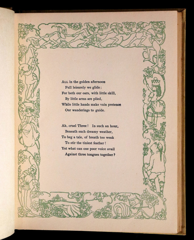 1900 Rare Platt & Peck Edition - Alice's Adventures in Wonderland by Lewis Carroll.