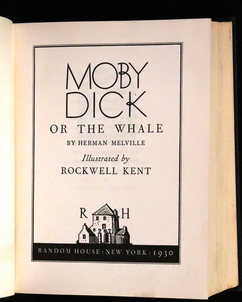 1930 Rare First Edition - MOBY DICK or The Whale by Melville, illustrated by Rockwell Kent.