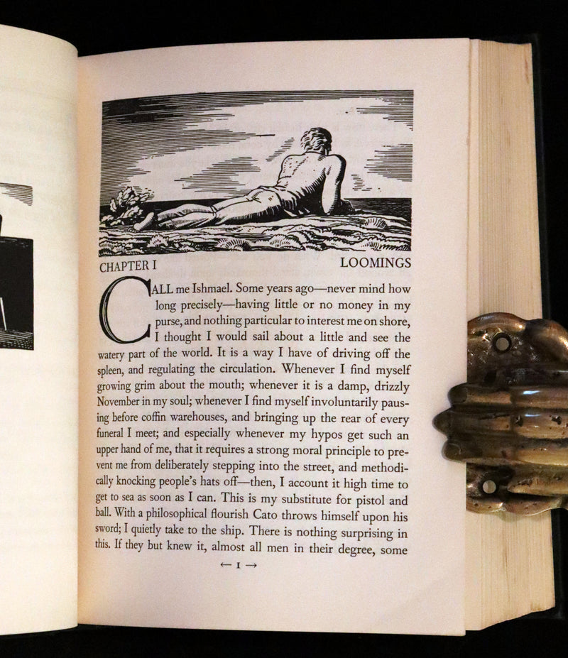 1930 Rare First Edition - MOBY DICK or The Whale by Melville, illustrated by Rockwell Kent.