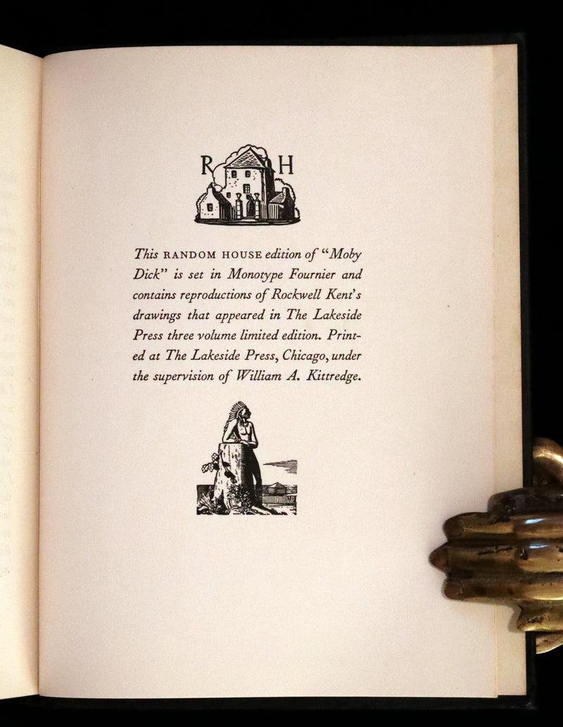 1930 Rare First Edition - MOBY DICK or The Whale by Melville, illustrated by Rockwell Kent.