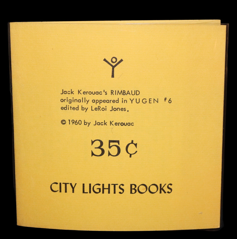 1960 Scarce First edition, First printing - Rimbaud by Beat Generation Novelist Jack Kerouac.