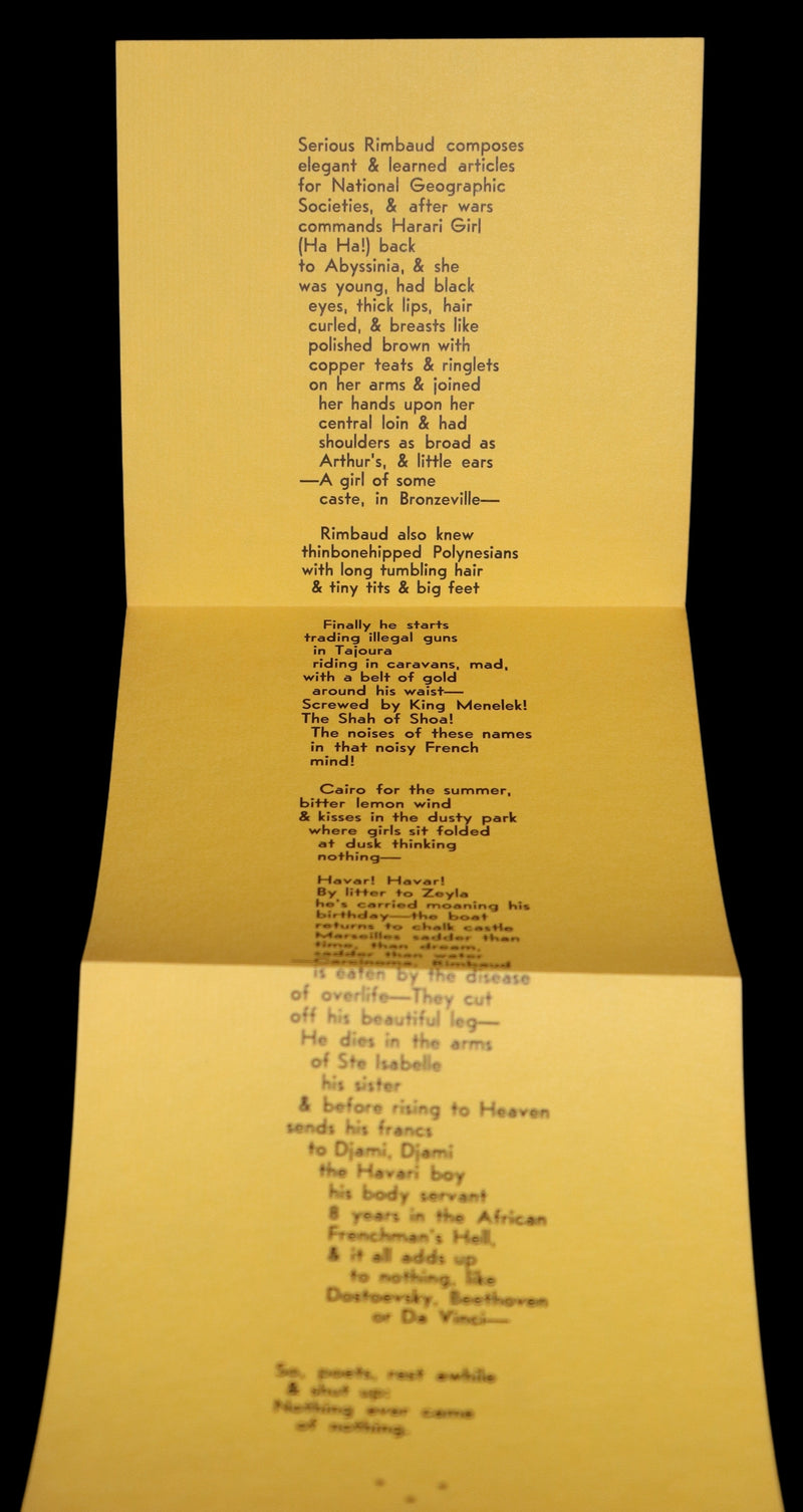 1960 Scarce First edition, First printing (priced 35c) - RIMBAUD by Jack KEROUAC.