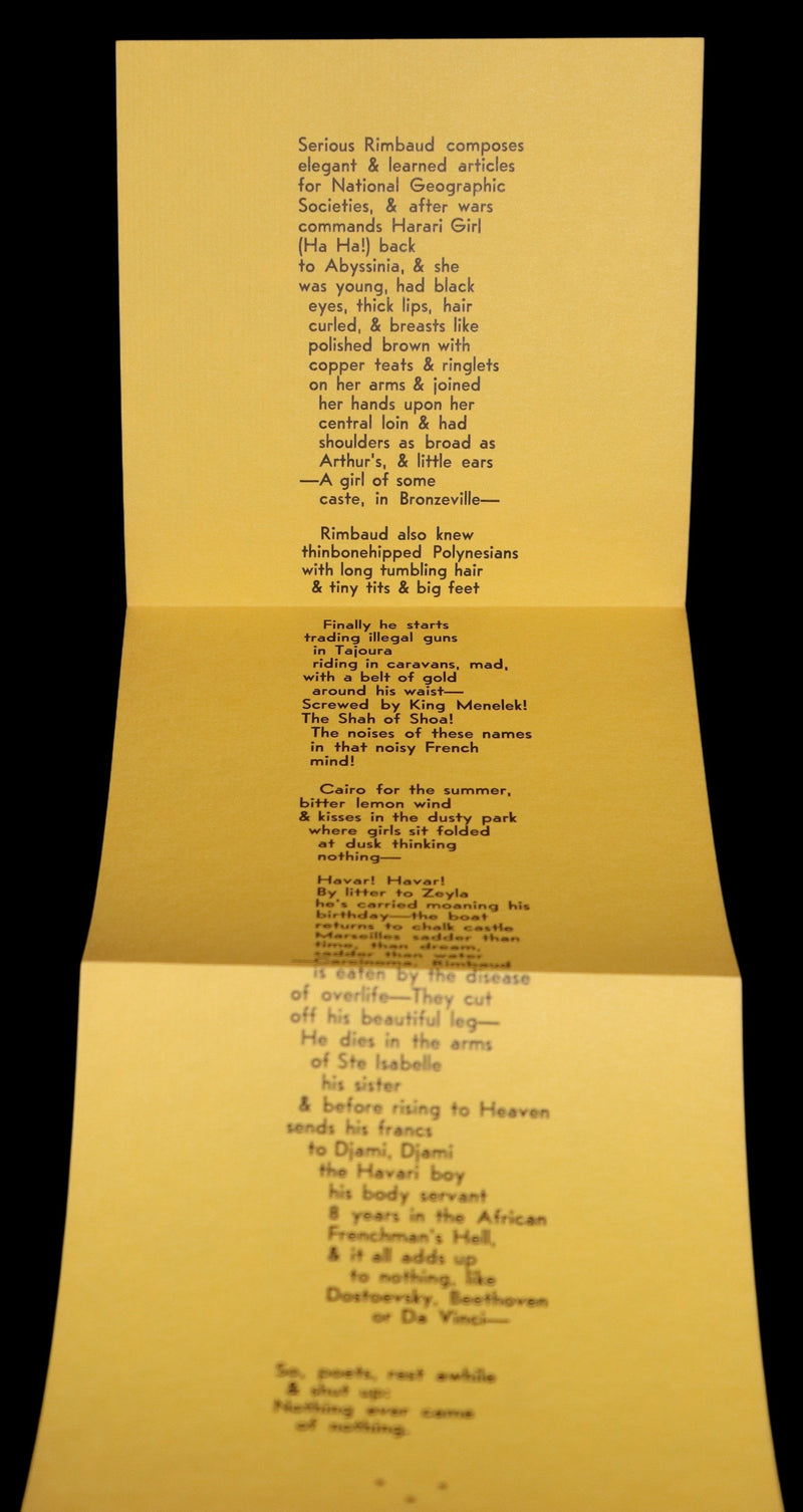 1960 Scarce First edition, First printing - Rimbaud by Beat Generation Novelist Jack Kerouac.