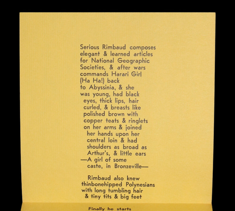1960 Scarce First edition, First printing (priced 35c) - RIMBAUD by Jack KEROUAC.