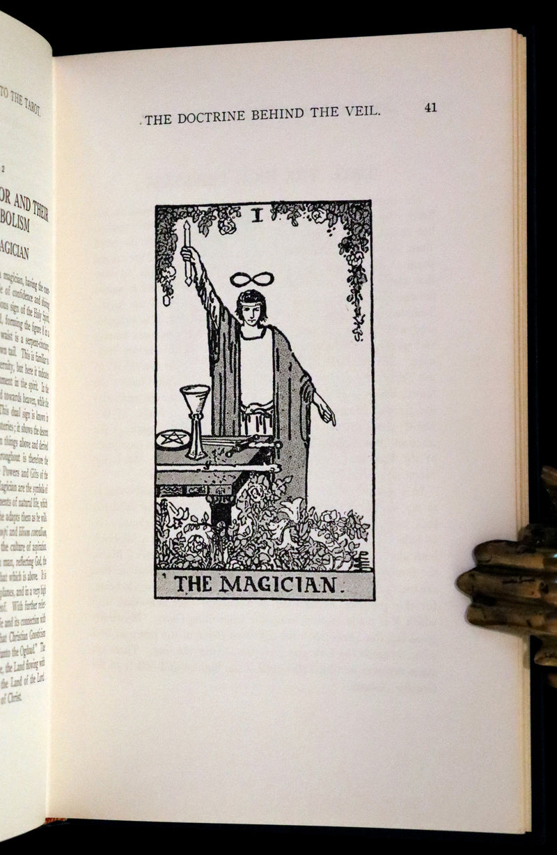 1918 Rare First Edition - The Illustrated KEY to the TAROT, The Veil of Divination by de Laurence + RIDER-WAITE TAROT PACK.