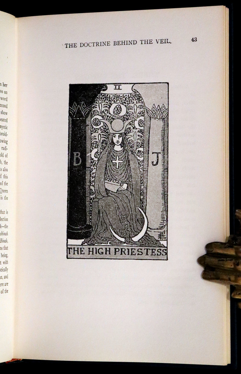 1918 Rare First Edition - The Illustrated KEY to the TAROT, The Veil of Divination by de Laurence + RIDER-WAITE TAROT PACK.