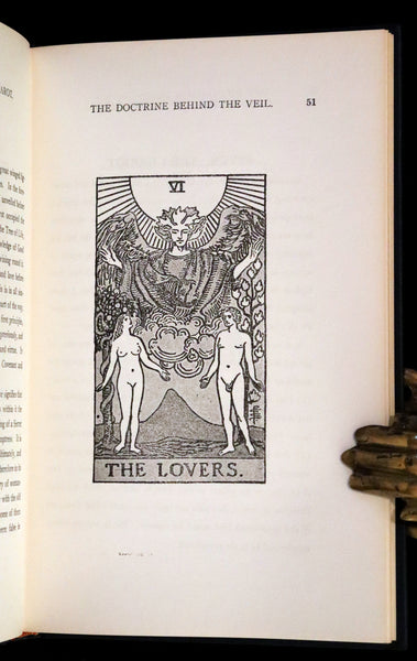 1918 Rare First Edition - The Illustrated KEY to the TAROT, The Veil of Divination by de Laurence + RIDER-WAITE TAROT PACK.