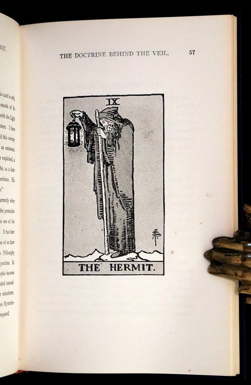 1918 Rare First Edition - The Illustrated KEY to the TAROT, The Veil of Divination by de Laurence + RIDER-WAITE TAROT PACK.