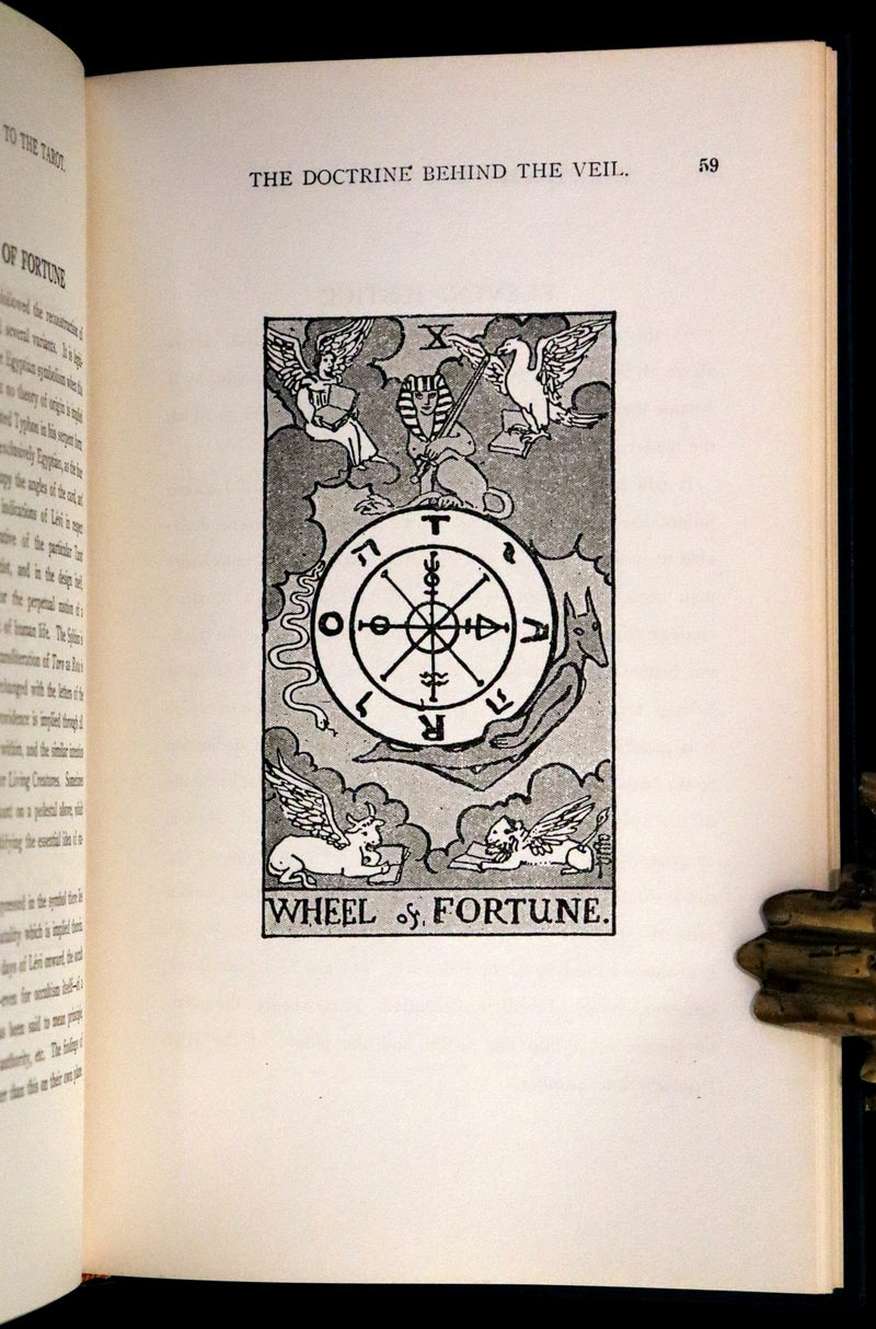1918 Rare First Edition - The Illustrated KEY to the TAROT, The Veil of Divination by de Laurence + RIDER-WAITE TAROT PACK.