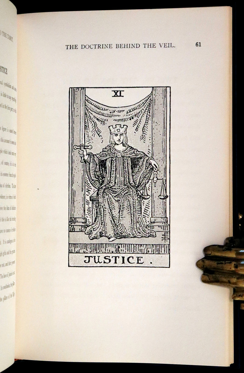 1918 Rare First Edition - The Illustrated KEY to the TAROT, The Veil of Divination by de Laurence + RIDER-WAITE TAROT PACK.