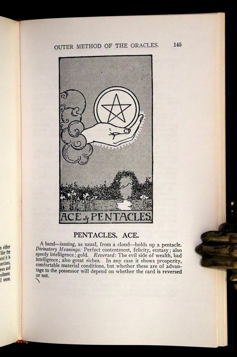 1918 Rare First Edition - The Illustrated KEY to the TAROT, The Veil of Divination by de Laurence + RIDER-WAITE TAROT PACK.