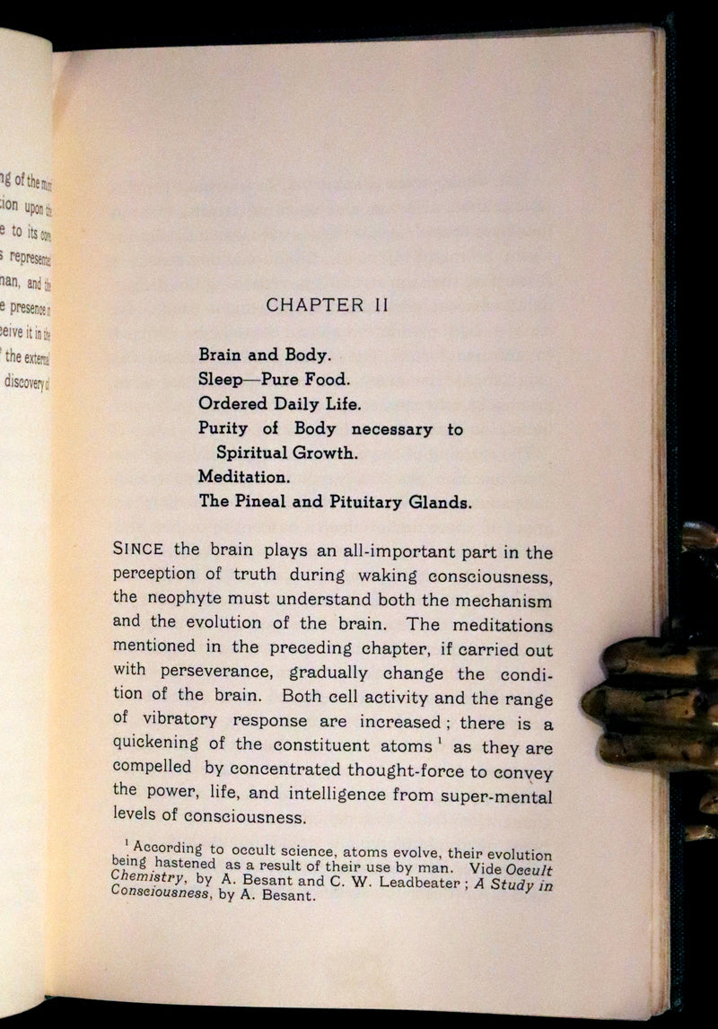 1937 Rare First Edition - Meditations on the Occult Life by Geoffrey Hodson. (Streatham Lodge Copy).