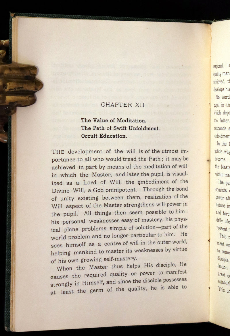 1937 Rare First Edition - Meditations on the Occult Life by Geoffrey Hodson. (Streatham Lodge Copy).
