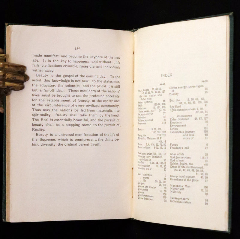 1937 Rare First Edition - Meditations on the Occult Life by Geoffrey Hodson. (Streatham Lodge Copy).