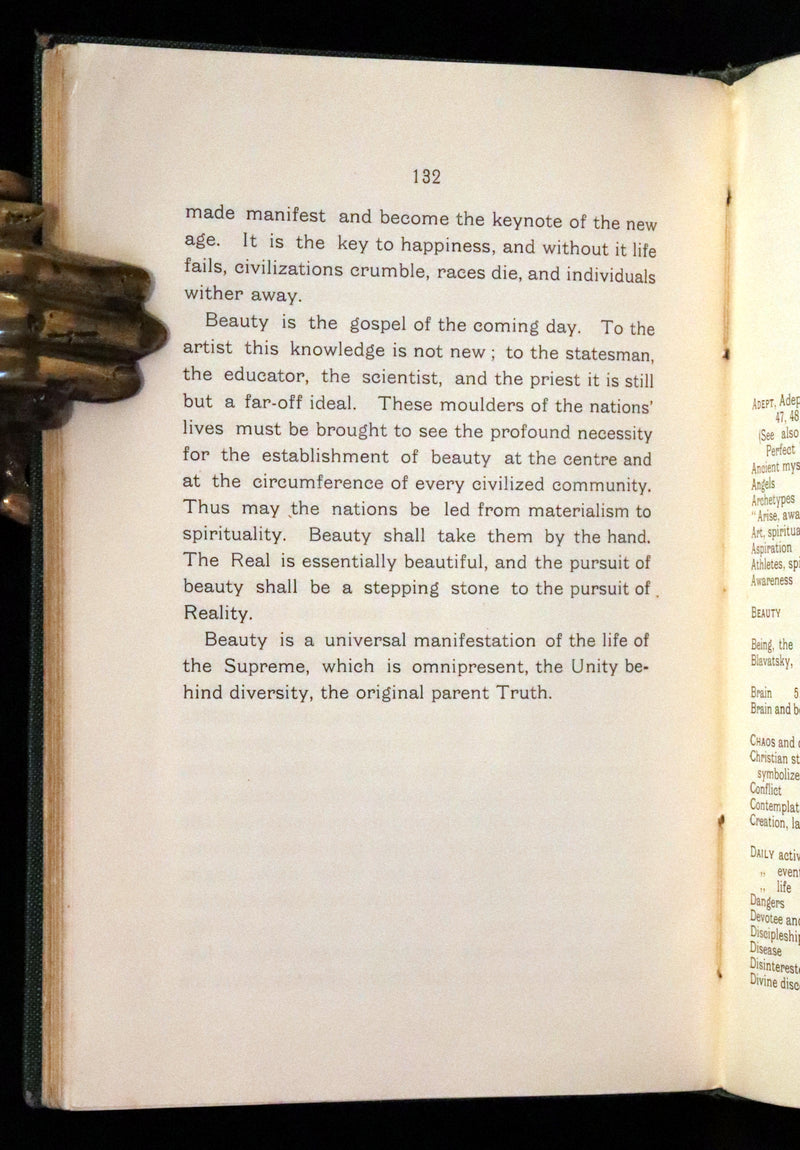 1937 Rare First Edition - Meditations on the Occult Life by Geoffrey Hodson. (Streatham Lodge Copy).