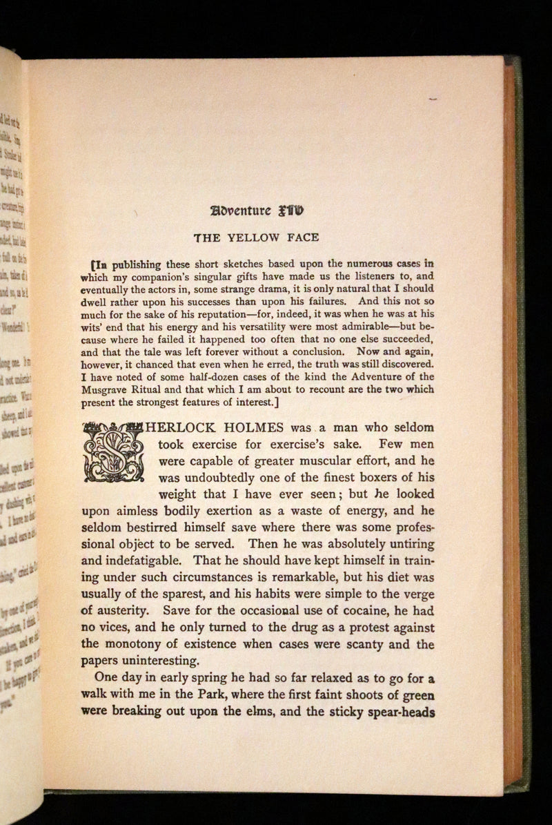 1922 Rare Book - The MEMOIRS of SHERLOCK HOLMES by Arthur Conan DOYLE.