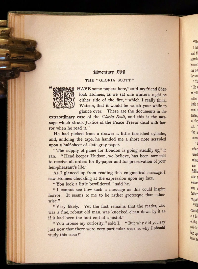 1922 Rare Book - The MEMOIRS of SHERLOCK HOLMES by Arthur Conan DOYLE.