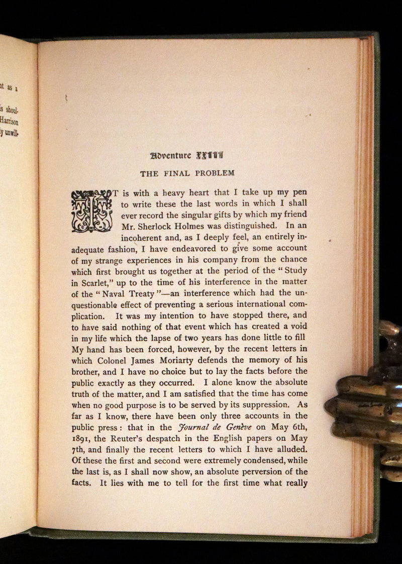 1922 Rare Book - The MEMOIRS of SHERLOCK HOLMES by Arthur Conan DOYLE.