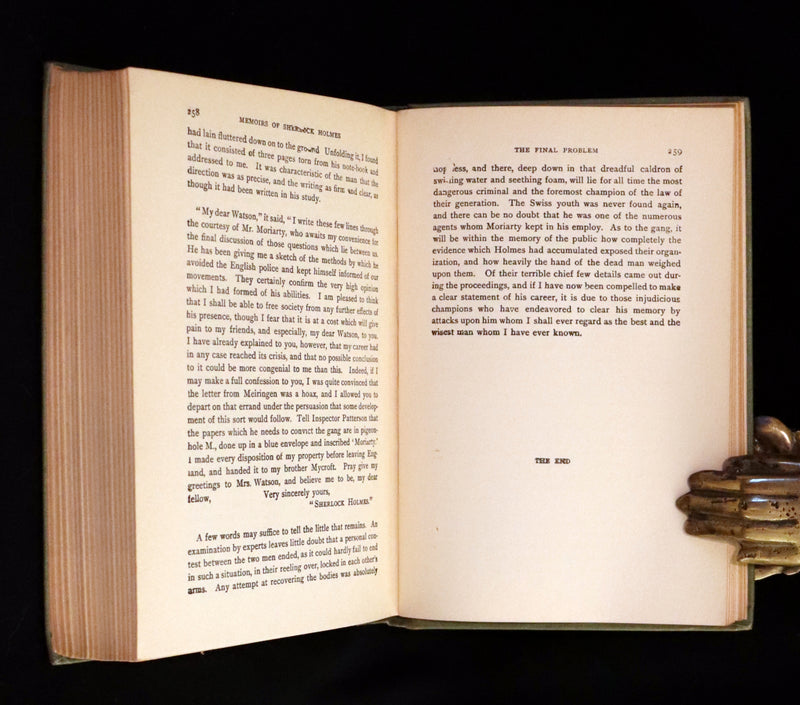 1922 Rare Book - The MEMOIRS of SHERLOCK HOLMES by Arthur Conan DOYLE.