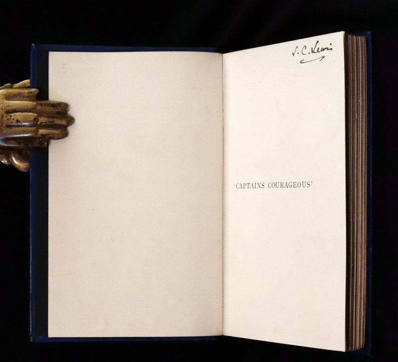 1897 Rare First Edition - CAPTAINS COURAGEOUS. A Story of the Grand Banks by Rudyard Kipling. Illustrated.