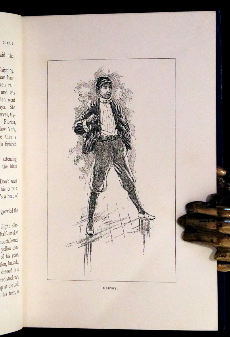 1897 Rare First Edition - CAPTAINS COURAGEOUS. A Story of the Grand Banks by Rudyard Kipling. Illustrated.