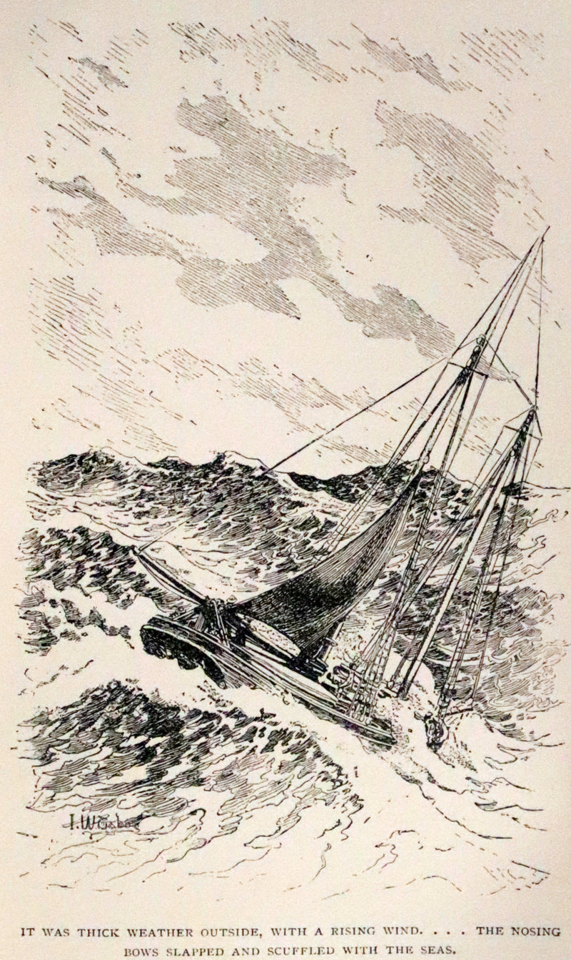 1897 Rare First Edition - CAPTAINS COURAGEOUS. A Story of the Grand Banks by Rudyard Kipling. Illustrated.