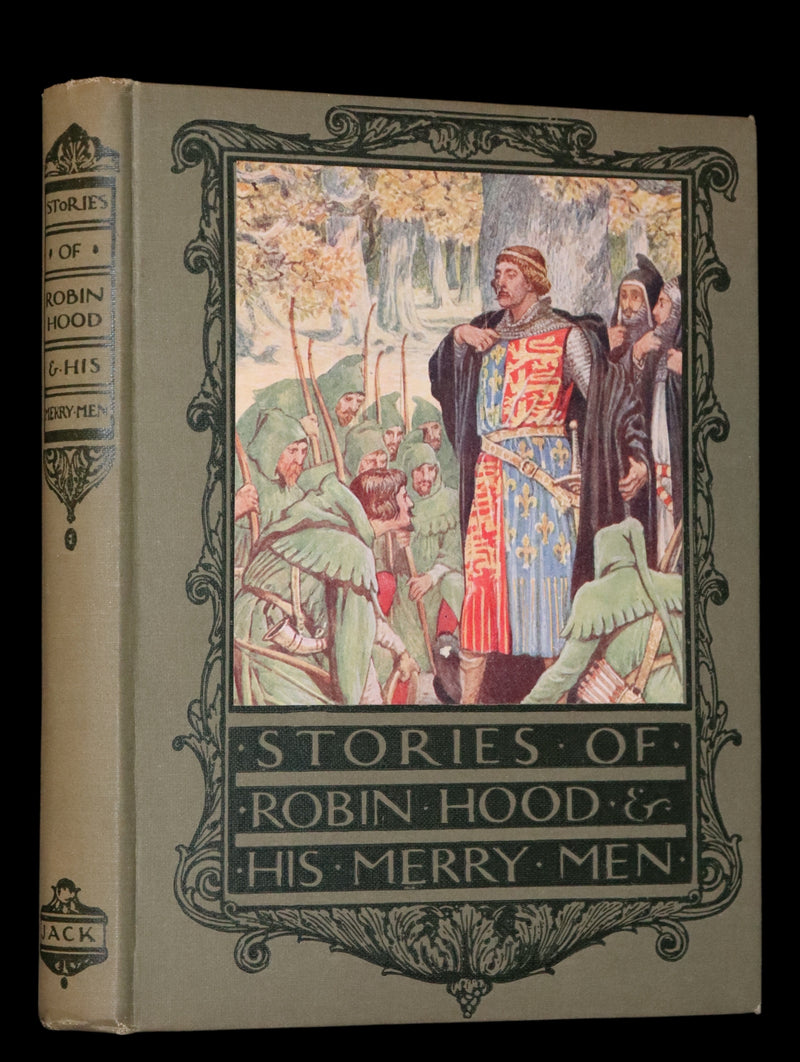 1912 Rare First Edition - ROBIN HOOD and His Merry Men by H. Gilbert, Illustrated by Walter Crane. In Dust Jacket.