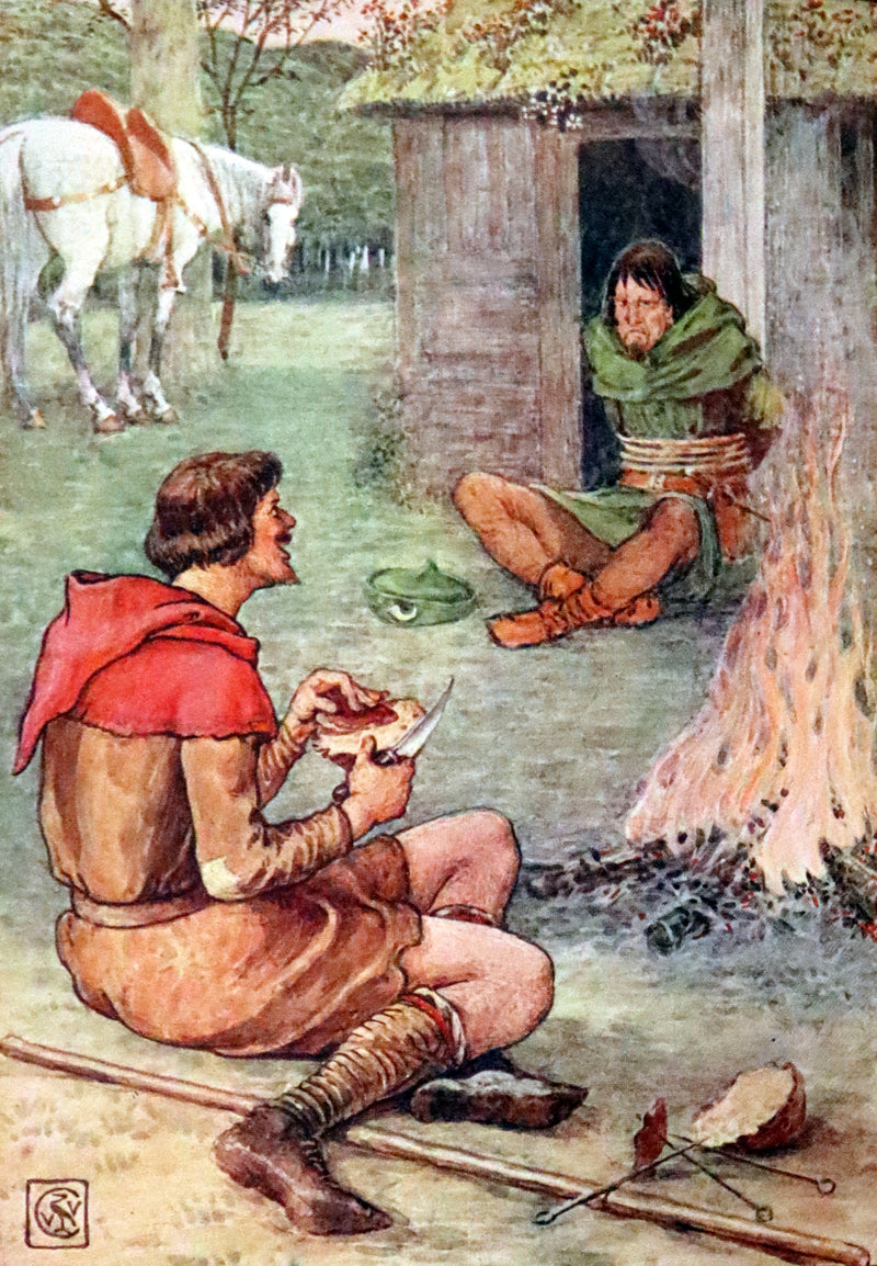 1912 Rare First Edition - ROBIN HOOD and His Merry Men by H. Gilbert, Illustrated by Walter Crane. In Dust Jacket.