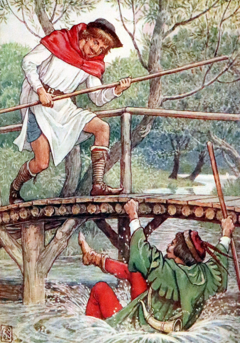 1912 Rare First Edition - ROBIN HOOD and His Merry Men by H. Gilbert, Illustrated by Walter Crane. In Dust Jacket.