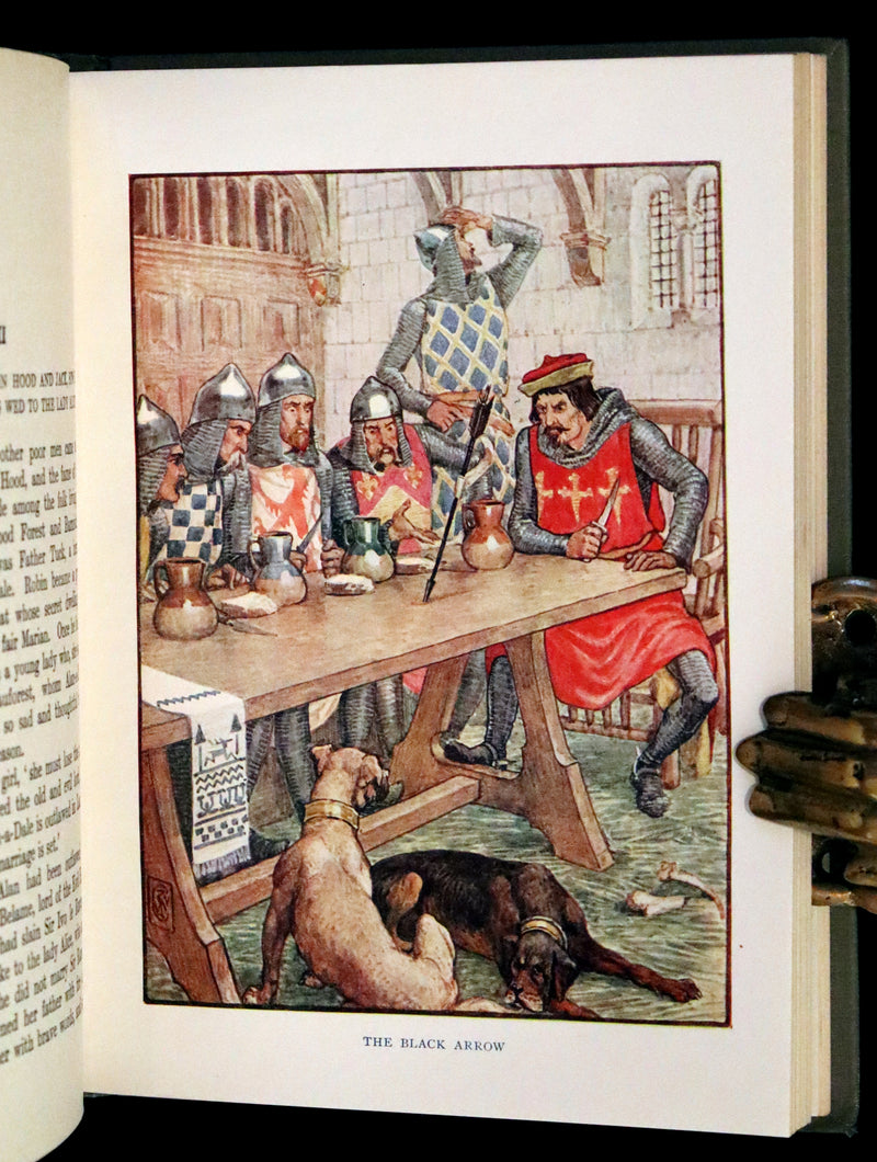 1912 Rare First Edition - ROBIN HOOD and His Merry Men by H. Gilbert, Illustrated by Walter Crane. In Dust Jacket.