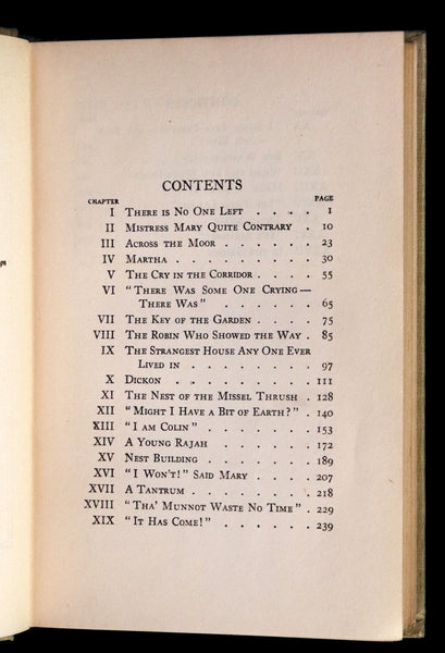 1911 Rare Book - The SECRET GARDEN by Frances Hodgson Burnett.