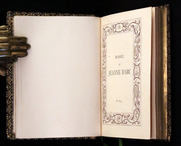 1905 Rare French Book - Missal of Saint JOAN OF ARC - Missel de JEANNE D'ARC.