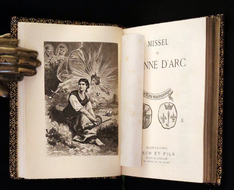 1905 Rare French Book - Missal of Saint JOAN OF ARC - Missel de JEANNE D'ARC.