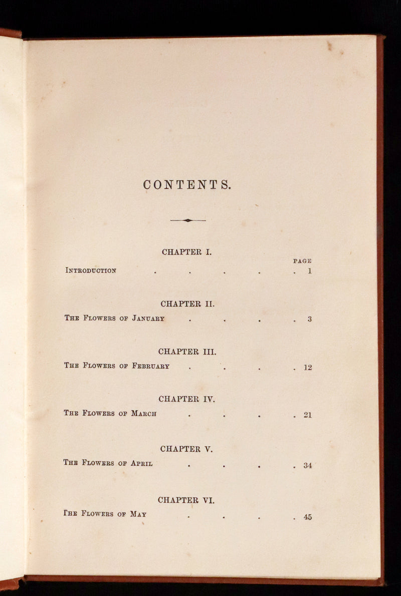 1870 Scarce First Edition - FIELD FLOWERS, A handy-book for the rambling by the famous botanist James Shirley Hibberd.